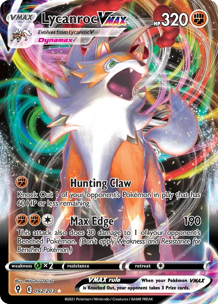 Lycanroc VMAX 「EVS 092/203」「EN」