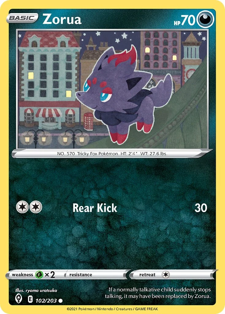Zorua 「EVS 102/203」「EN」