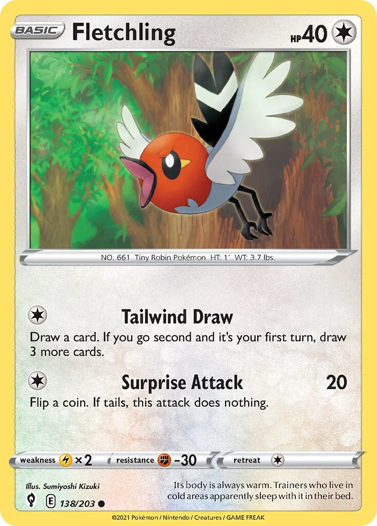 Fletchling 「EVS 138/203」「EN」