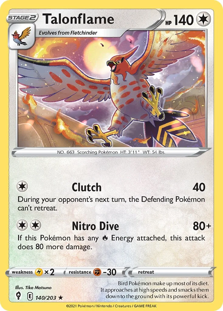 Talonflame 「EVS 140/203」「EN」