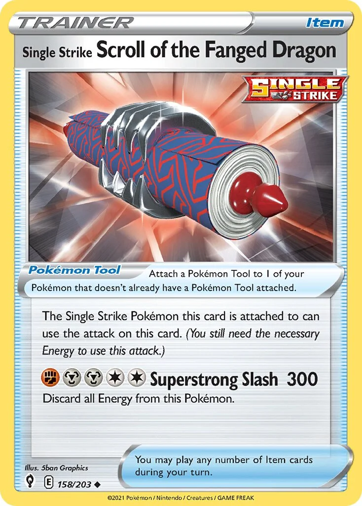 Single Strike Scroll of the Fanged Dragon 「EVS 158/203」「EN」
