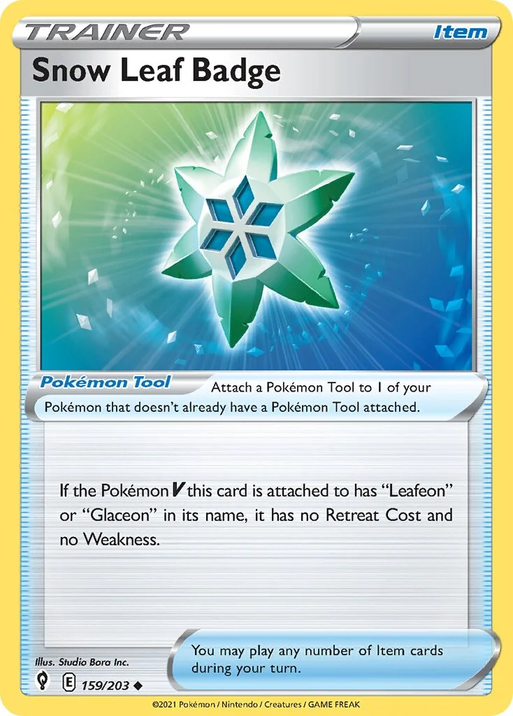 Snow Leaf Badge 「EVS 159/203」「EN」