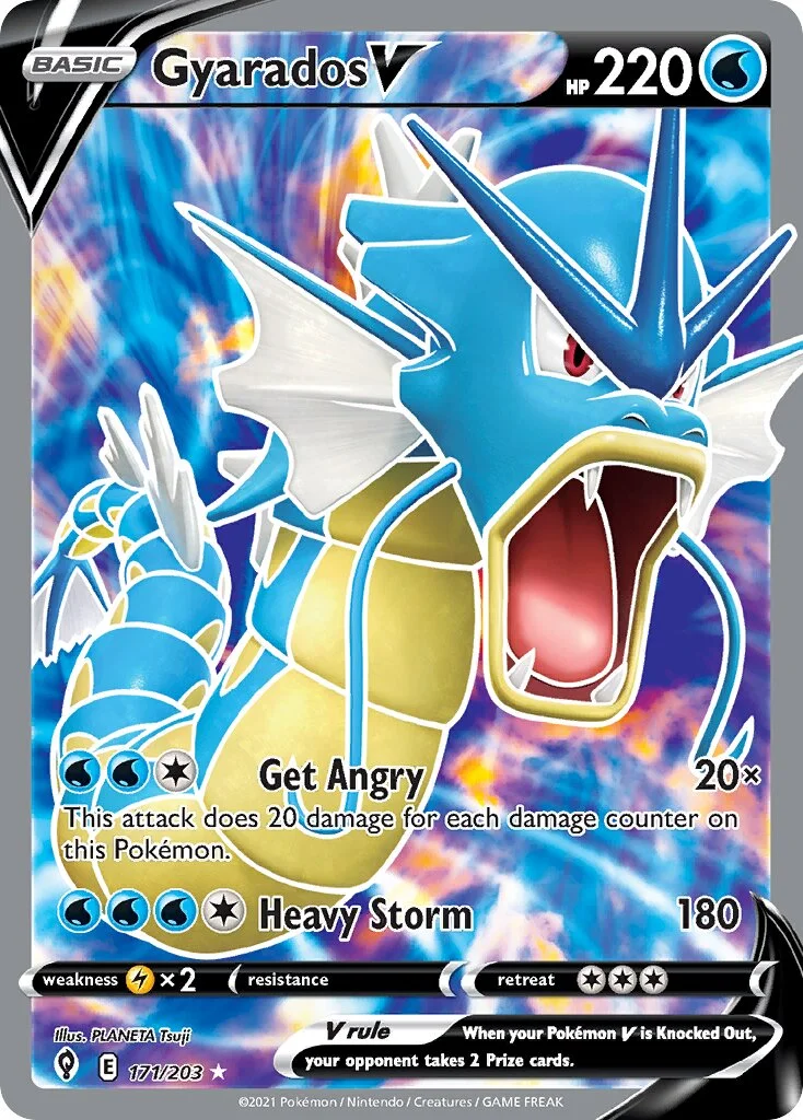 Gyarados V 「EVS 171/203」「EN」