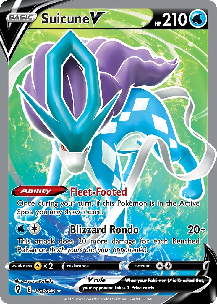Suicune V 「EVS 173/203」「EN」