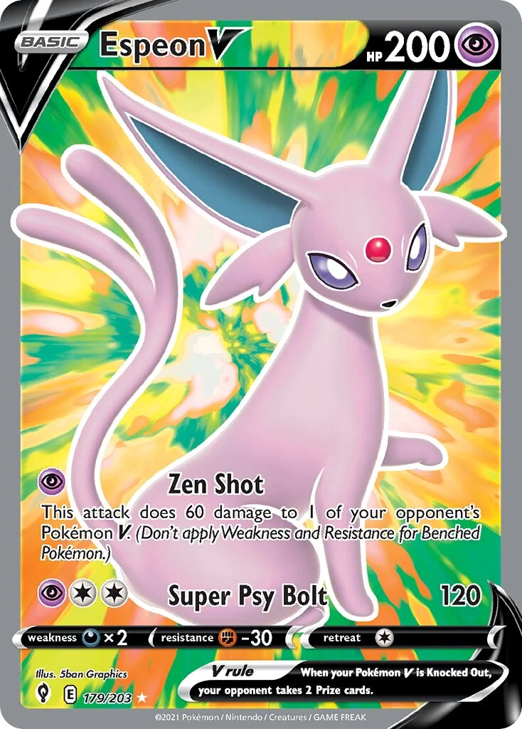 Espeon V 「EVS 179/203」「EN」