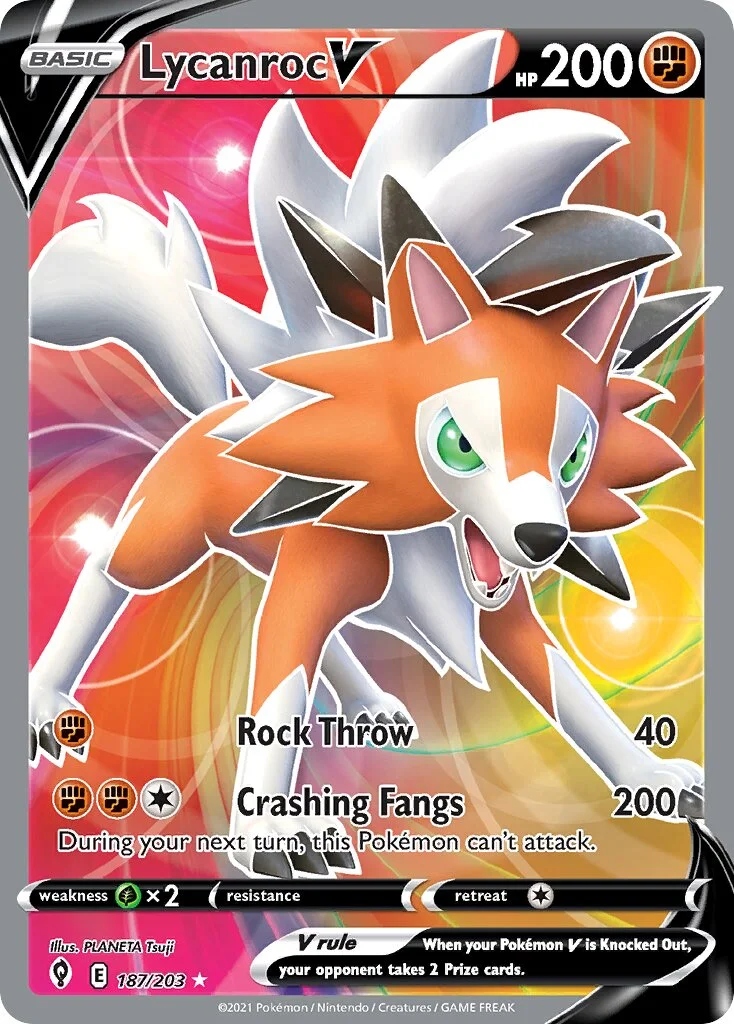 Lycanroc V 「EVS 187/203」「EN」
