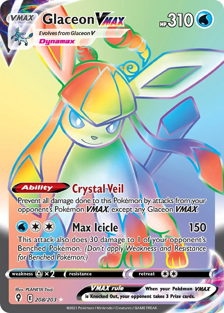 Glaceon VMAX 「EVS 208/203」「EN」