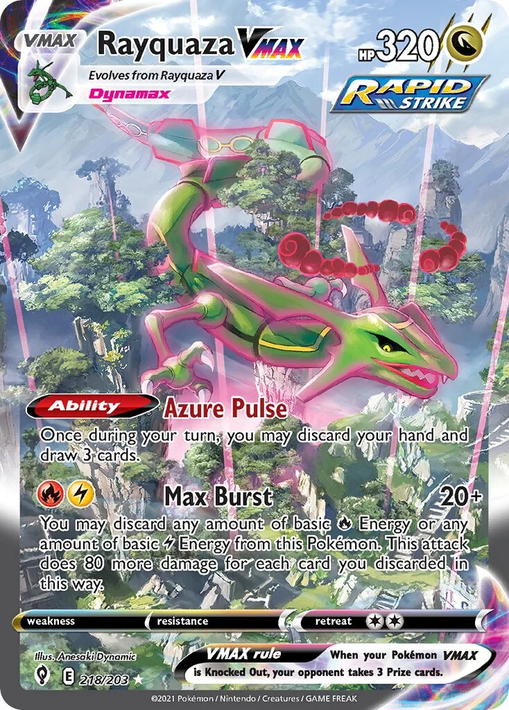 Rayquaza VMAX 「EVS 218/203」「EN」