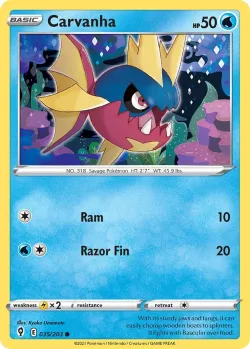 Carvanha #035/203 · Pokémon