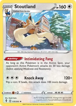 Stoutland #135/203 · Pokémon