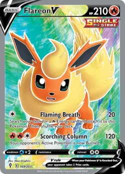 Flareon V #169/203 · Pokémon