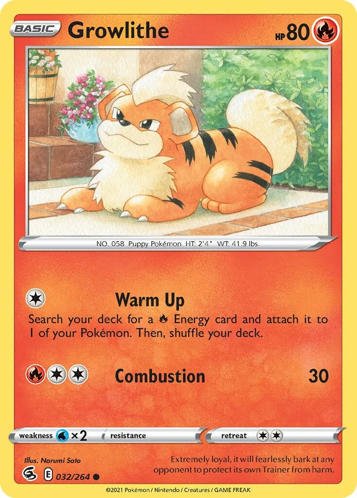 Growlithe 「FST 032/264」「EN」