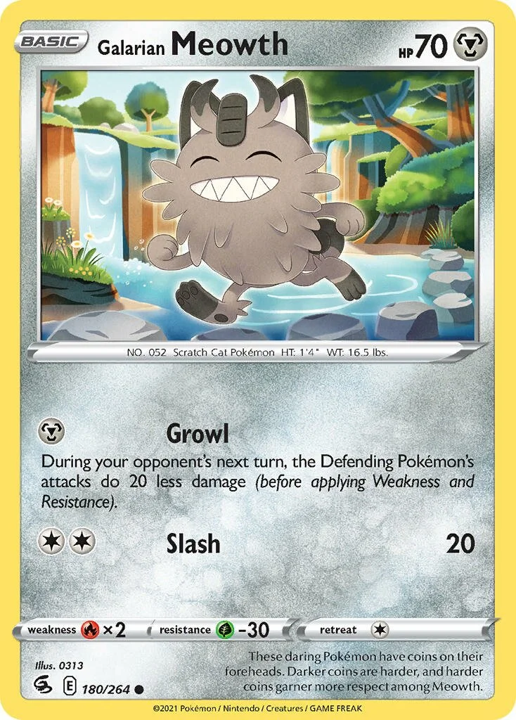 Galarian Meowth 「FST 180/264」「EN」