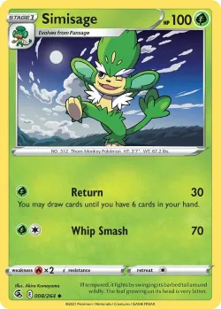 Simisage #008/264 · Pokémon