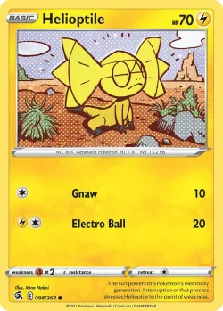 Helioptile #098/264 · Pokémon