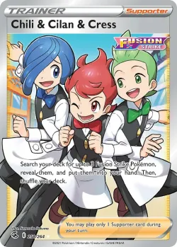 Chili & Cilan & Cress #258/264 · Pokémon