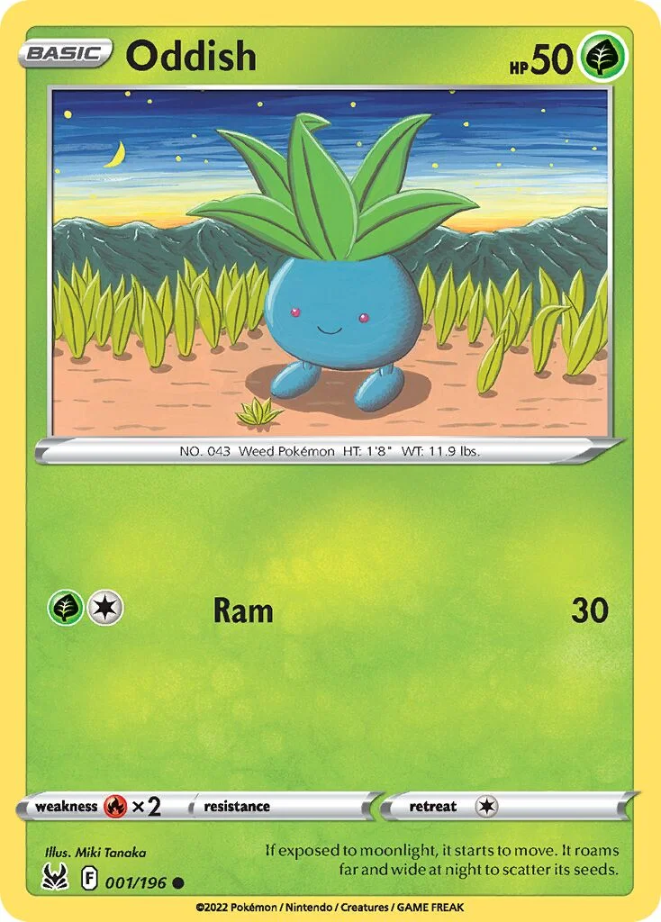 Oddish 「LOR 001/196」「EN」