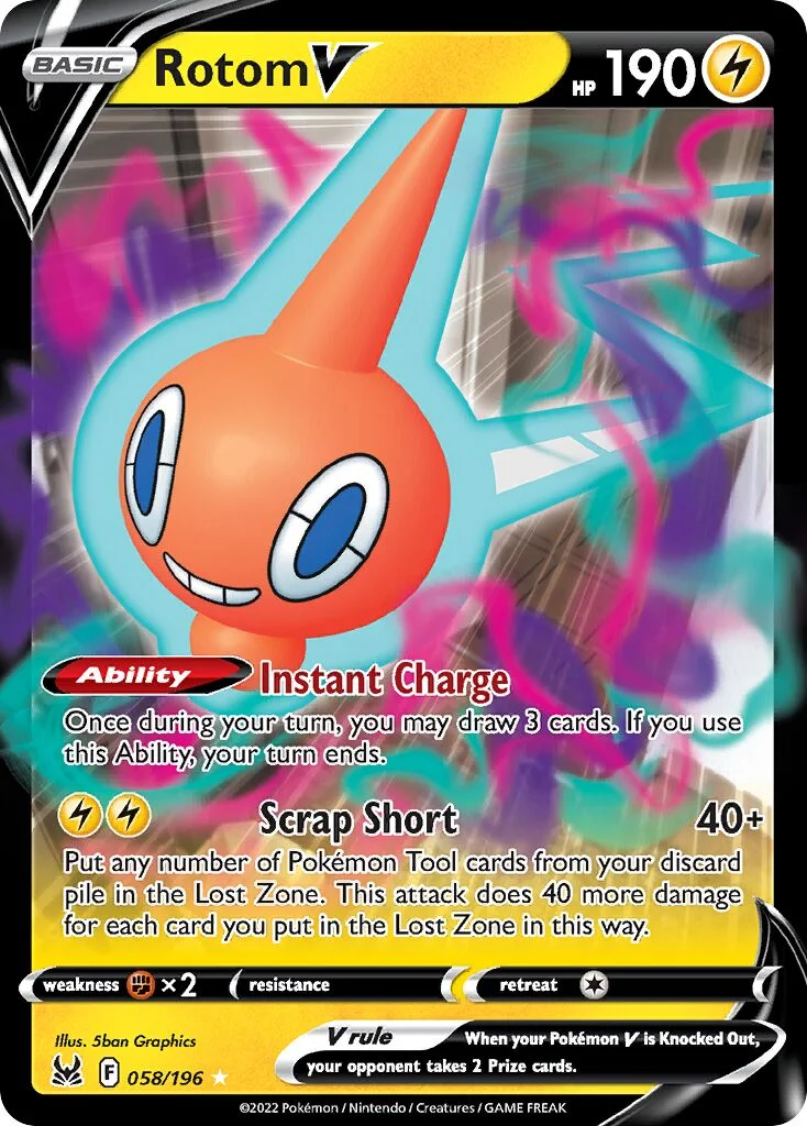 Rotom V 「LOR 058/196」「EN」