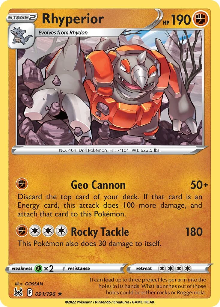 Rhyperior 「LOR 091/196」「EN」