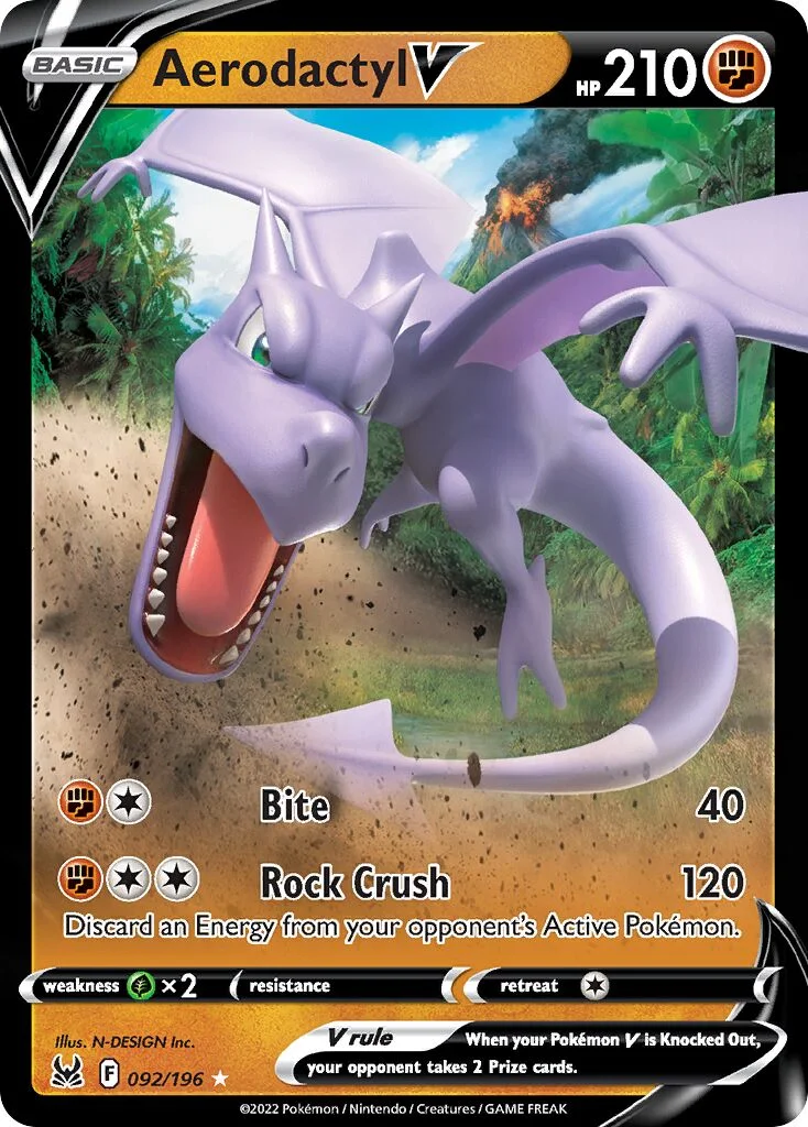 Aerodactyl V 「LOR 092/196」「EN」