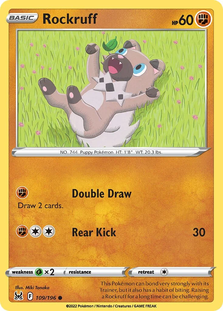 Rockruff 「LOR 109/196」「EN」