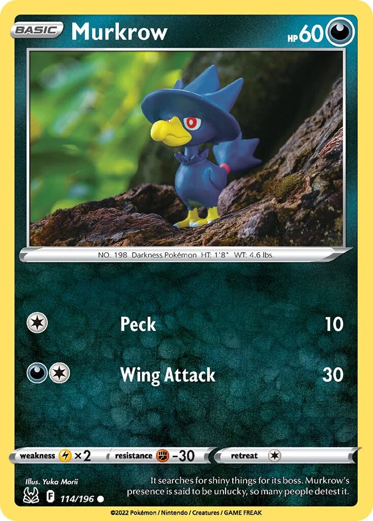 Murkrow 「LOR 114/196」「EN」