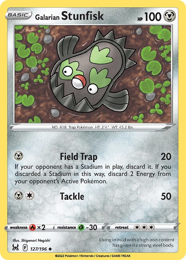 Galarian Stunfisk 「LOR 127/196」「EN」
