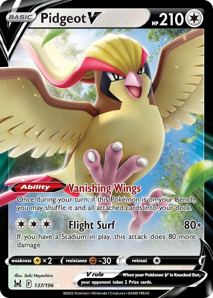 Pidgeot V 「LOR 137/196」「EN」