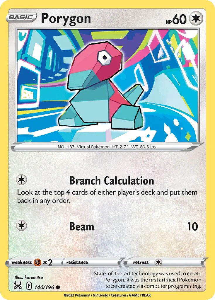 Porygon 「LOR 140/196」「EN」