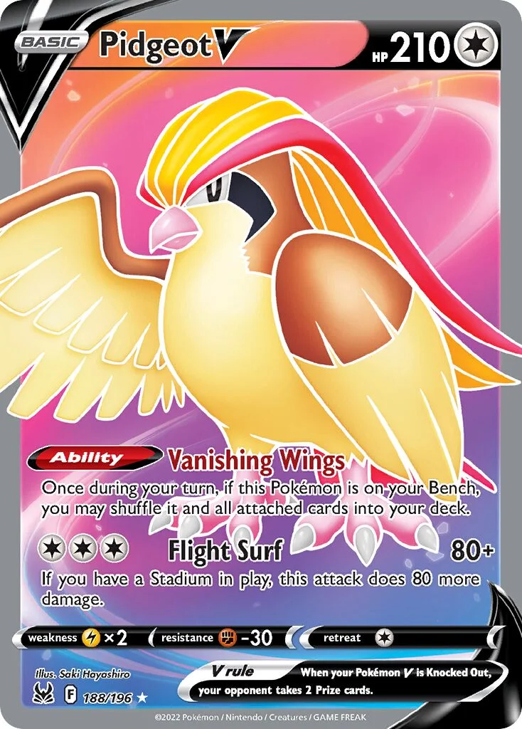 Pidgeot V 「LOR 188/196」「EN」