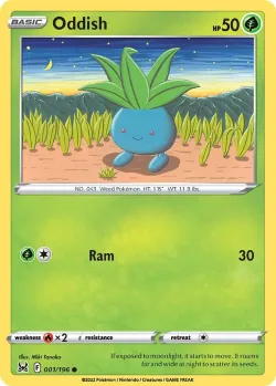 Oddish 「LOR 001/196」「EN」