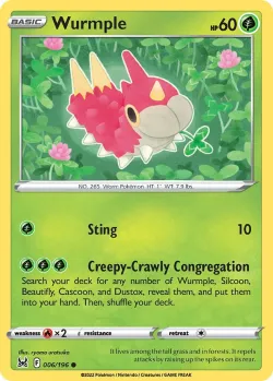 Wurmple 「LOR 006/196」「EN」
