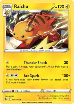 Raichu #053/196 · Pokémon