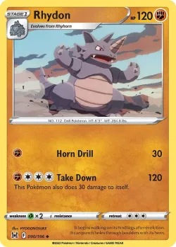Rhydon #090/196 · Pokémon