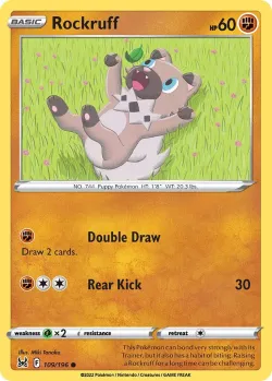 Rockruff #109/196 · Pokémon