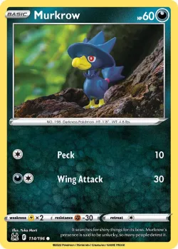 Murkrow #114/196 · Pokémon