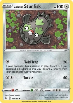 Galarian Stunfisk #127/196 · Pokémon