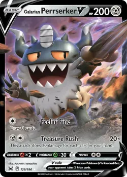 Galarian Perrserker V #129/196 · Pokémon