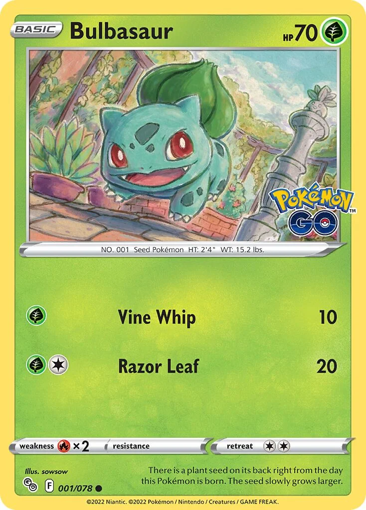 Bulbasaur 「PGO 001/078」「EN」