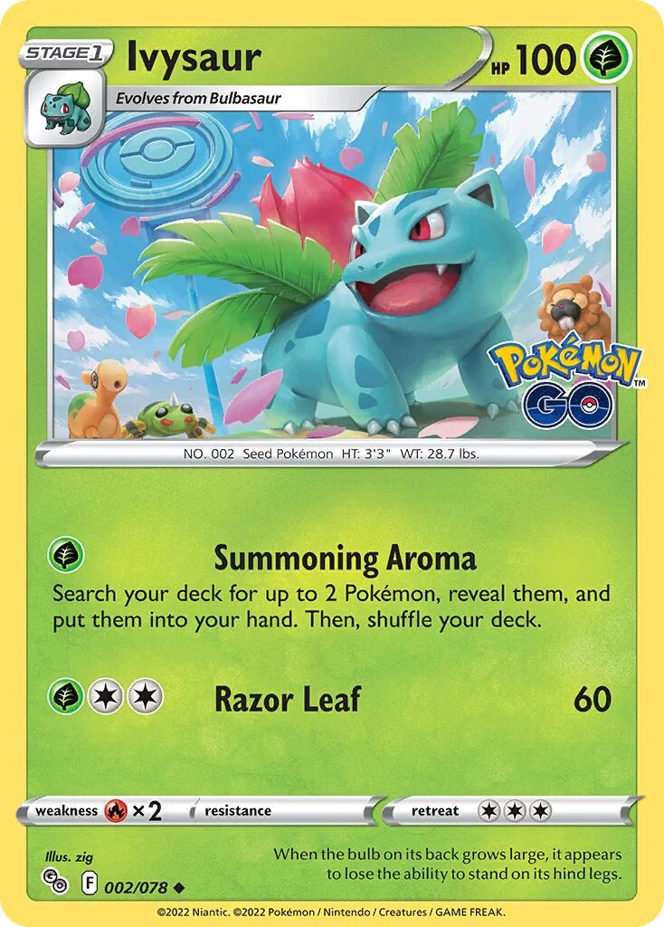 Ivysaur 「PGO 002/078」「EN」