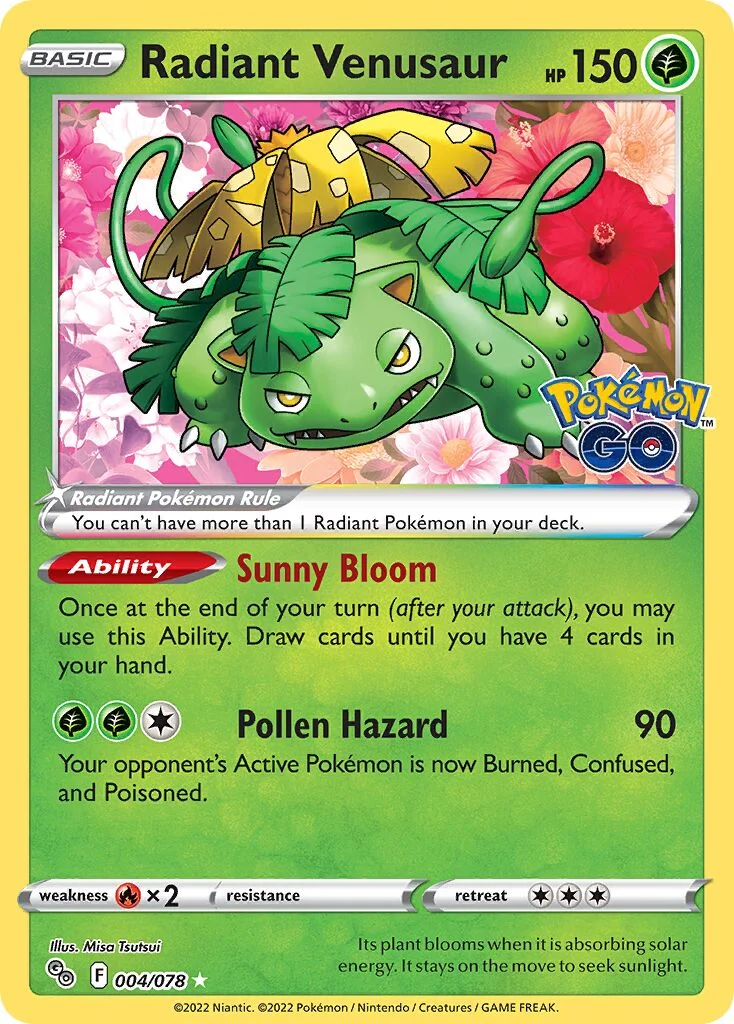 Radiant Venusaur 「PGO 004/078」「EN」