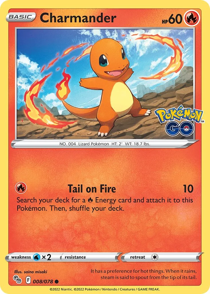 Charmander 「PGO 008/078」「EN」