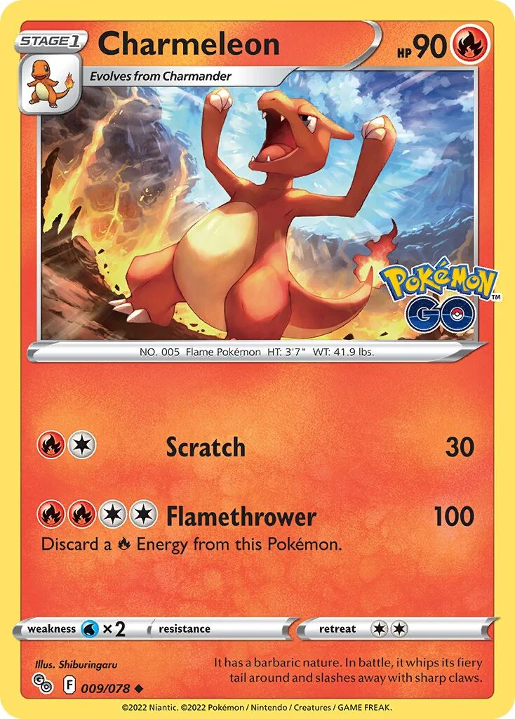 Charmeleon 「PGO 009/078」「EN」