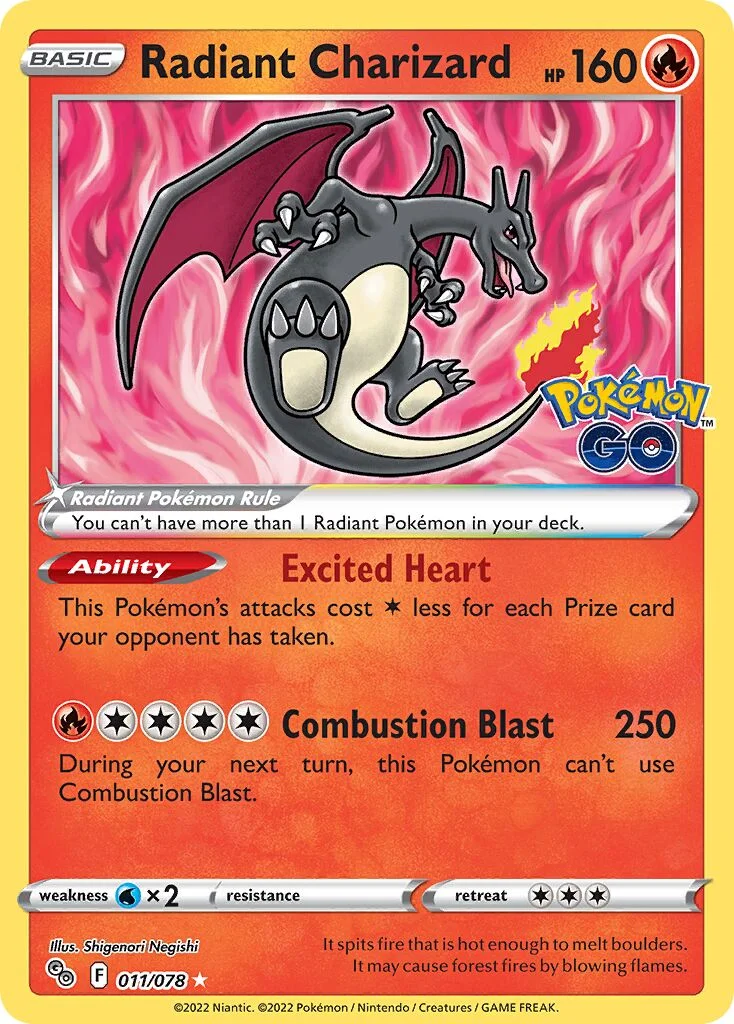 Radiant Charizard 「PGO 011/078」「EN」