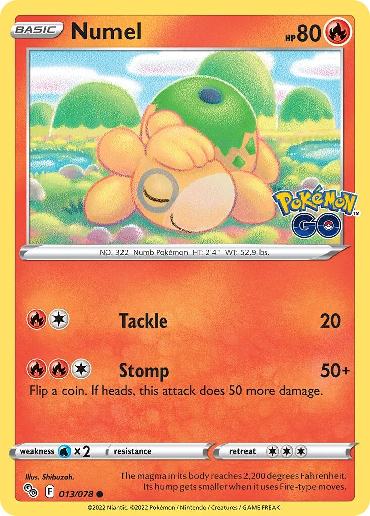 Numel 「PGO 013/078」「EN」