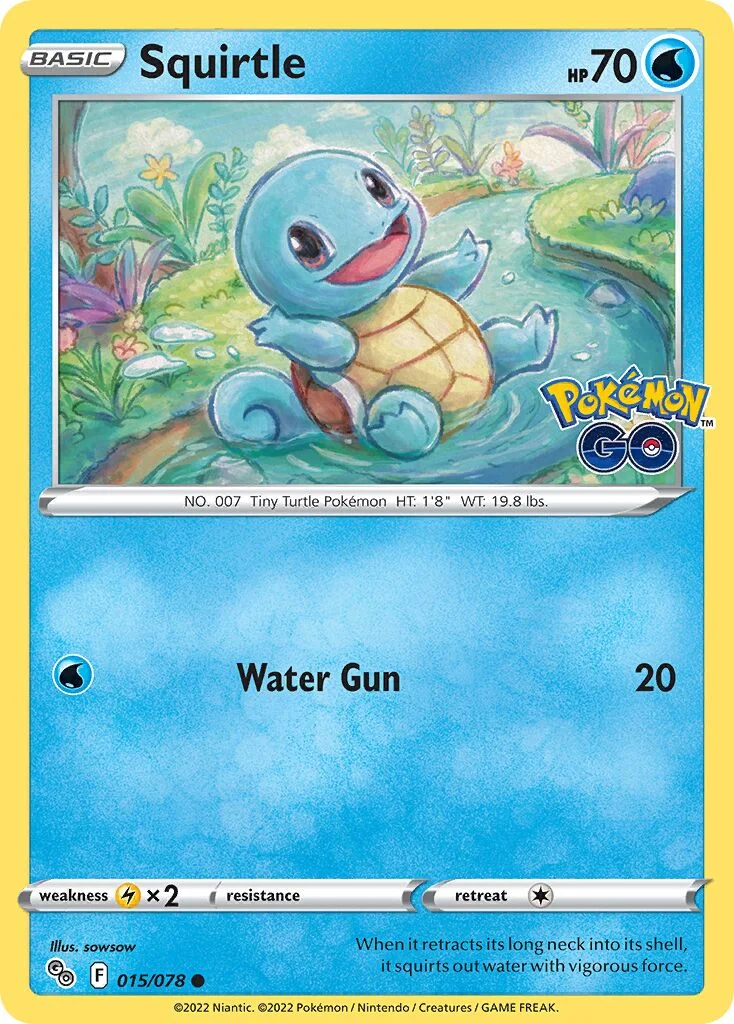 Squirtle 「PGO 015/078」「EN」