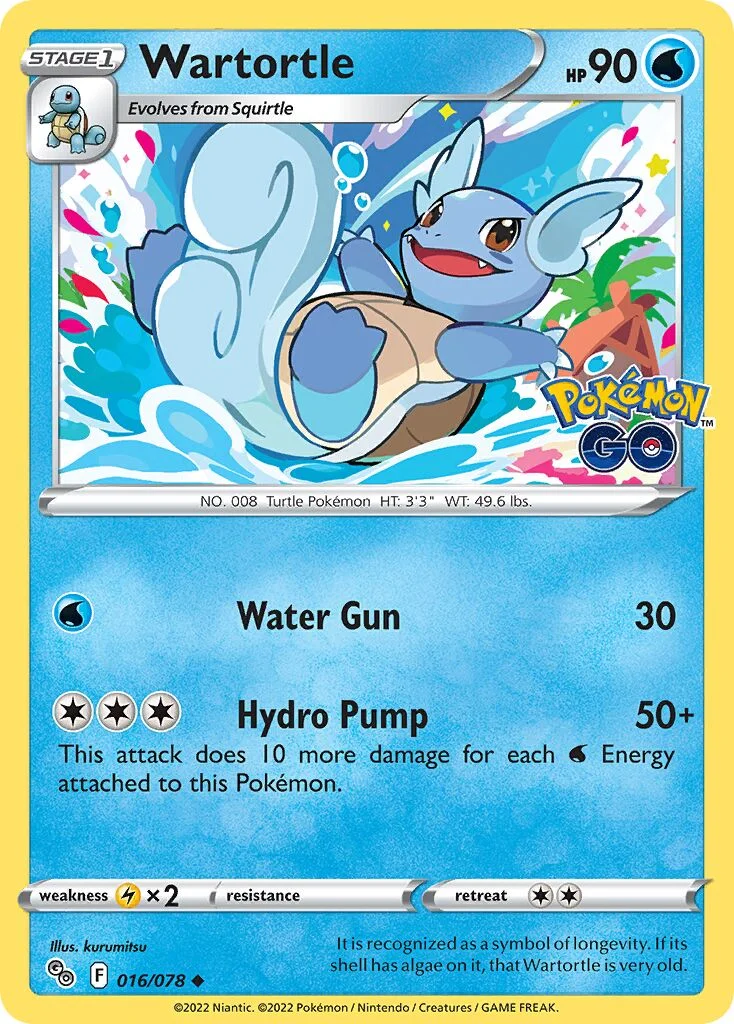 Wartortle 「PGO 016/078」「EN」