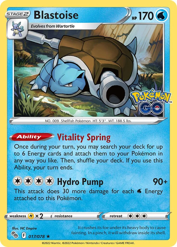 Blastoise 「PGO 017/078」「EN」