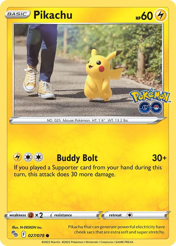 Pikachu 「PGO 027/078」「EN」