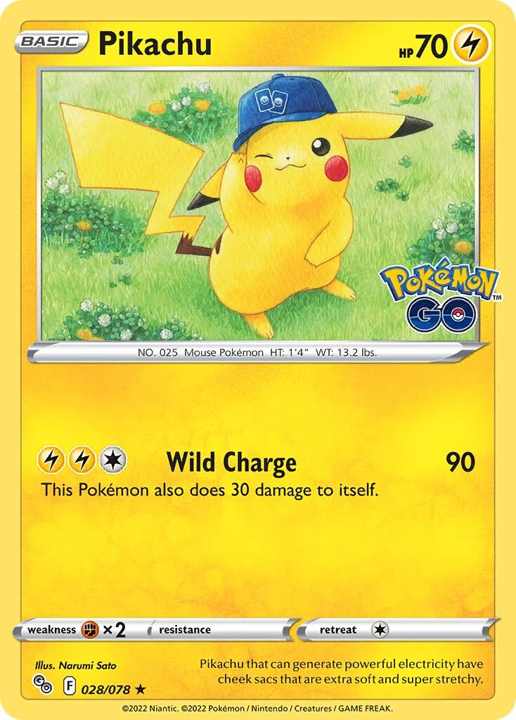 Pikachu 「PGO 028/078」「EN」